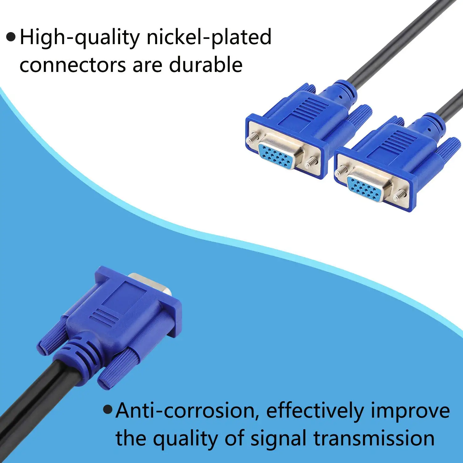Connettore Maschio VGA HDR15 15 Pin &ndash; Adattatore Per Monitor E Proiettori Computer