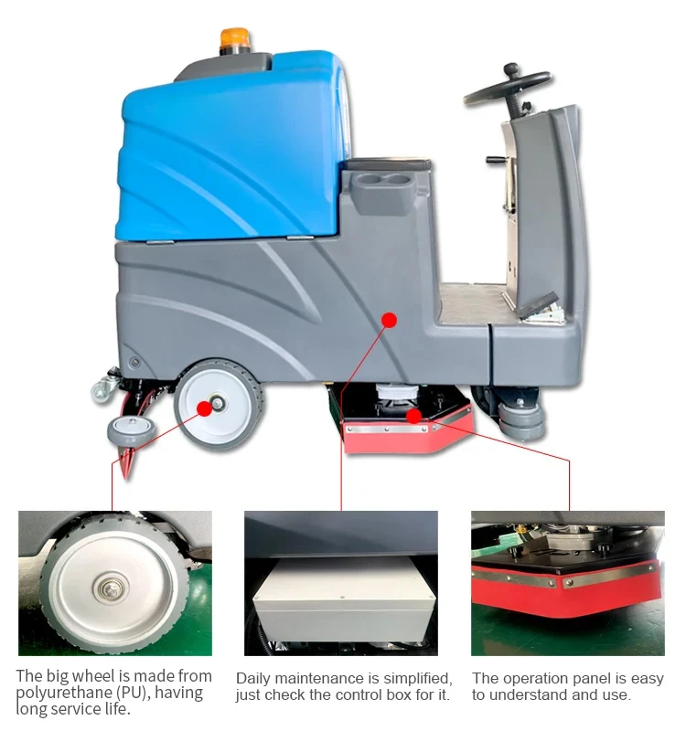 Restaurants Farms Floor Scrubber New Rideon Electric Floor Cleaning