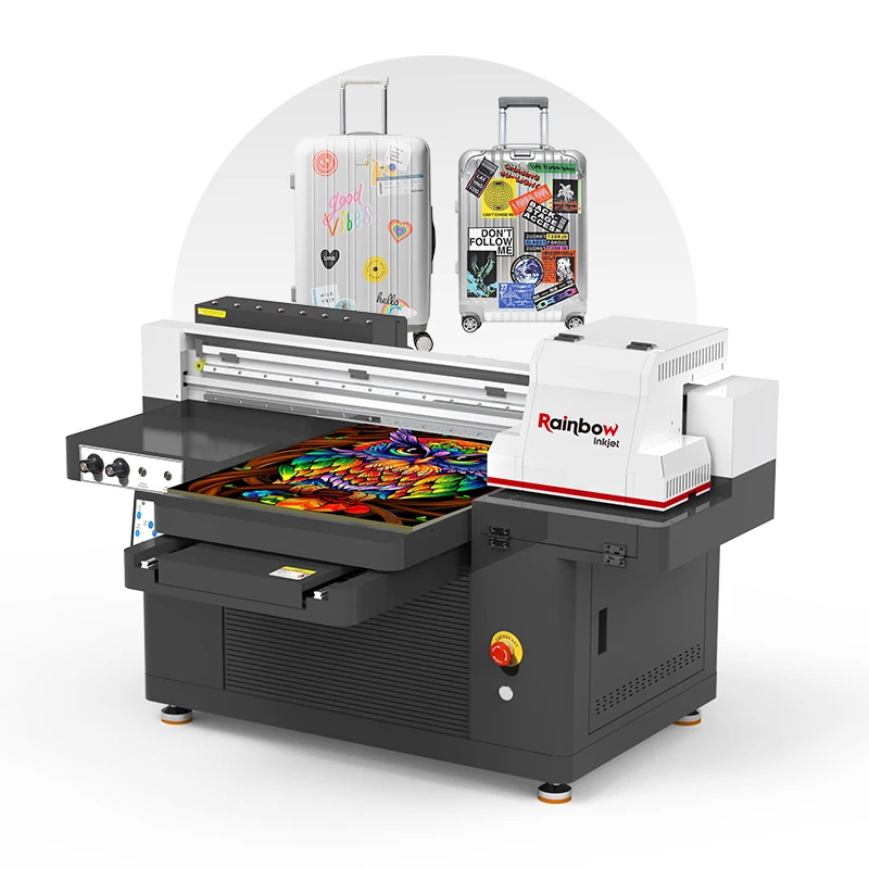 Super Discounts All Size Available rainbow Large Format Flatbed UV Printer UV Flatbed Printer Machine Manufacturer Supplier
