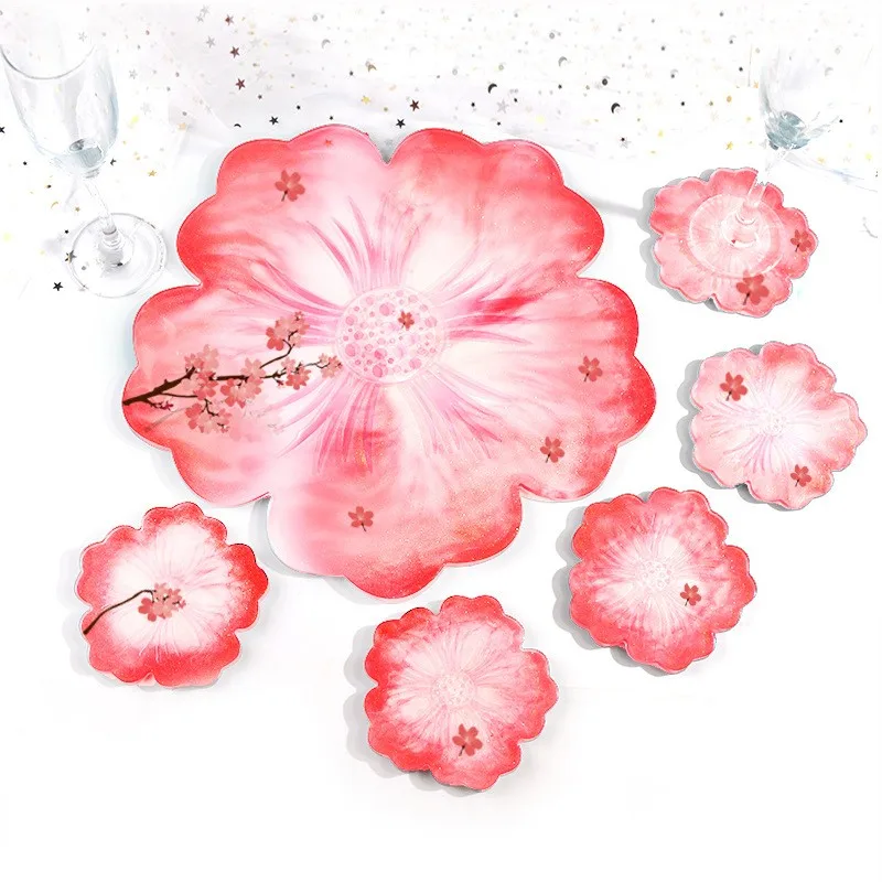 mirror surface high quality flower silicon molds for epoxy resin for crystal epoxy resin cast