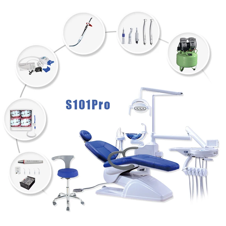 S101Pro China Foshan Cheap Complete Set Portable Dental Unit Chair with Intra Oral Camera Quality  Dental Chair Price in Egypt