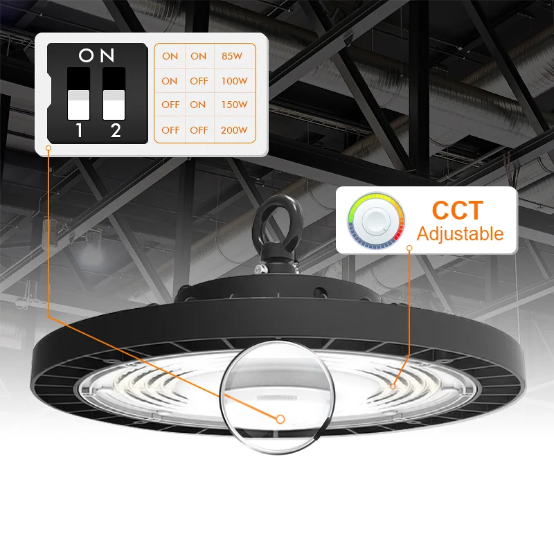 Fin Led Hs Code 9405409000 Solar Ufo Foshan Light 200w High Bay