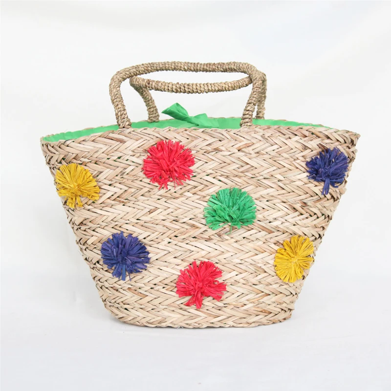 Huayi Handmade Custom Woven Straw Beach Tote Bag 2023 Summer Beach ...