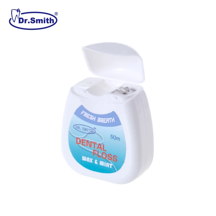 ISO CE approved high quality dental floss waxed mint 50m