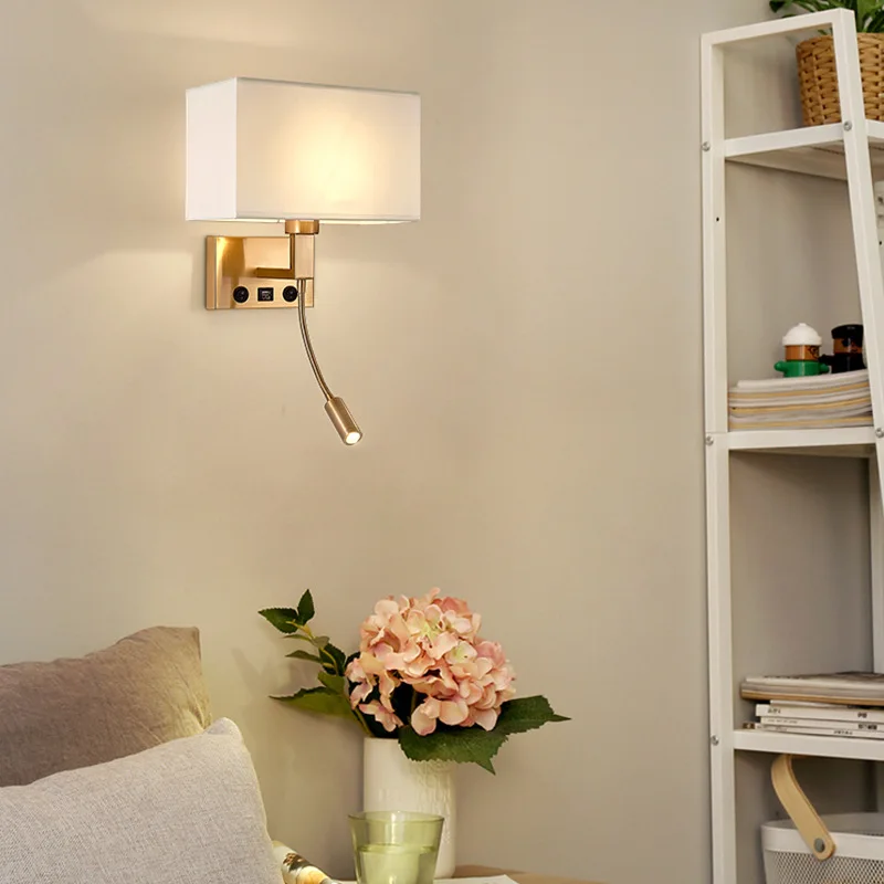 Декоративный комнатный настенный светильник В индустриальном стиле для отеля, домашний современный золотой настенный светильник