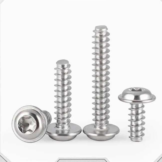 product finely processed stainless steel or zinc plated pan torx head with collar thread forming self tapping screw-62