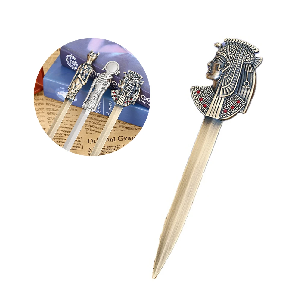 Заводской Дизайн египетских богов, открывалка для визитных карточек, нож, металлический меч, пользовательский Открыватель для писем