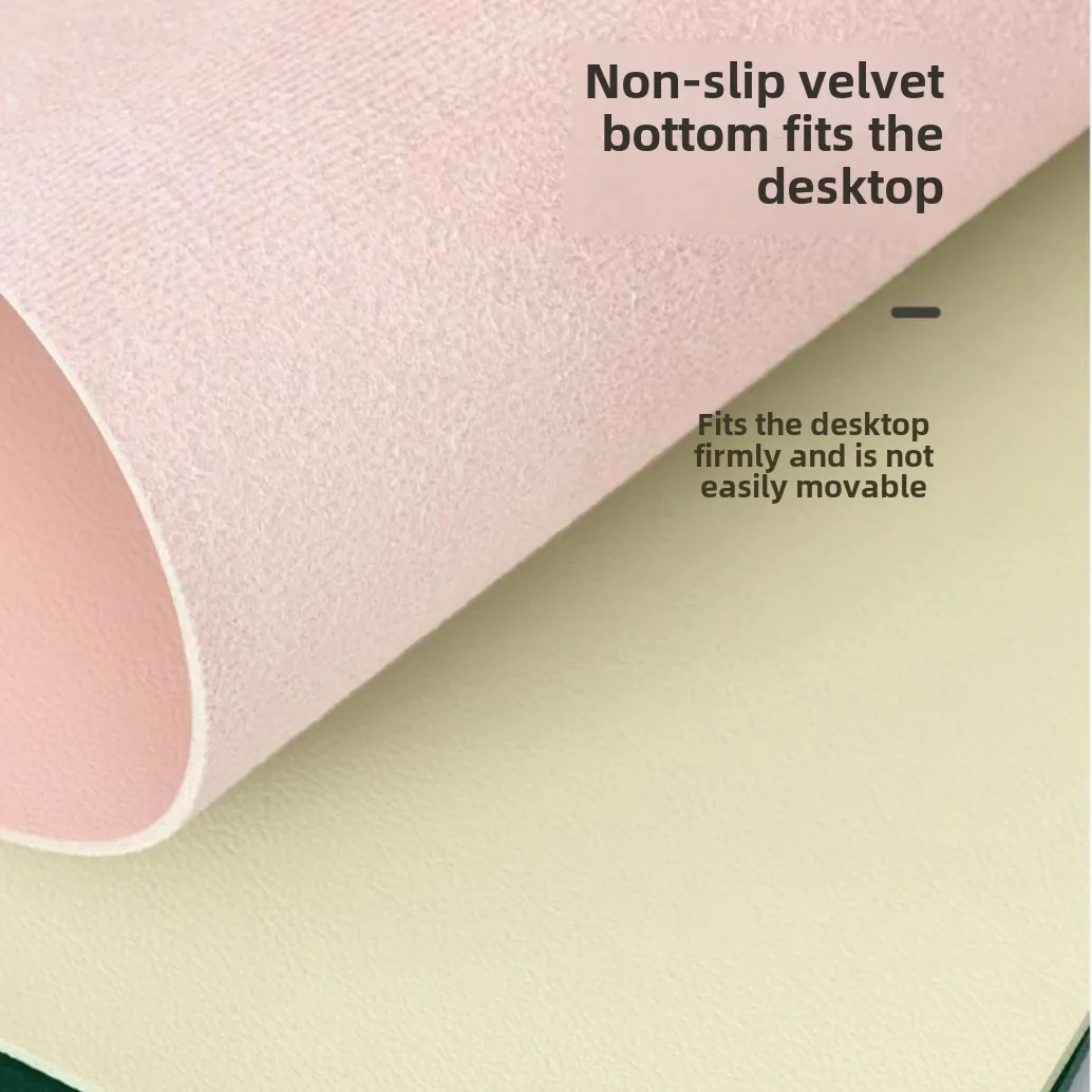 Customizable Logo Small Waterproof Leather Mouse Pad Solid Color Simple Laptop Desk Mat 3D Cartoon Style Computer Pad in Stock