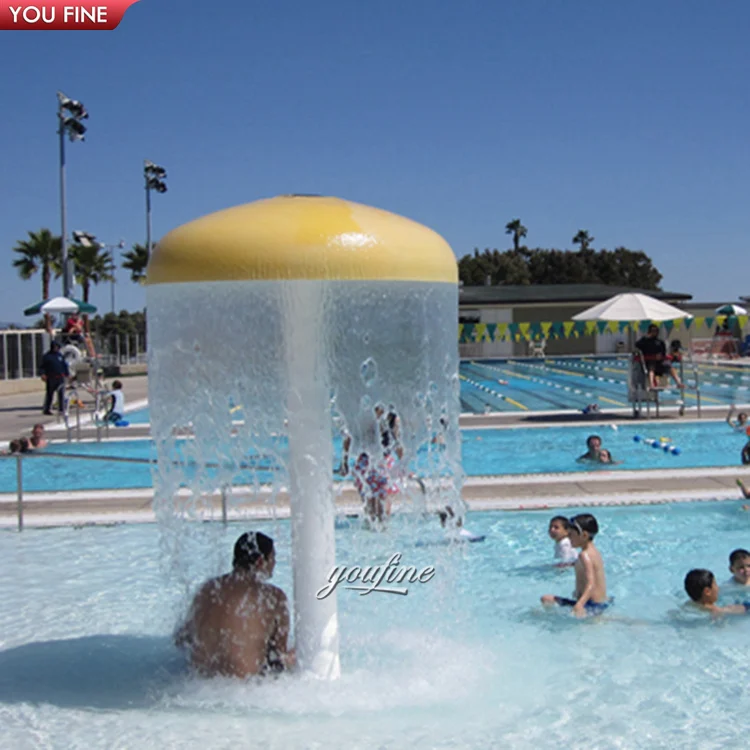 Swimming Pool Mushroom Shape Shower Stock Photo - Image of travel, polka:  67159314