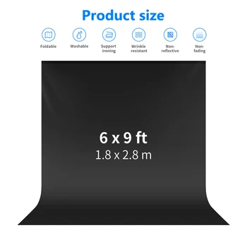 Neewer 1.8 X 2.8M Professional Photo Lighting Studio Chromakey Screen Polyester Background Backdrop Cotton detail image