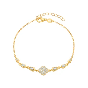 POLIVA  Cubic Zircon Bracelet Sterling Silver 925 Tennis Bracelet Jewelry  for Women