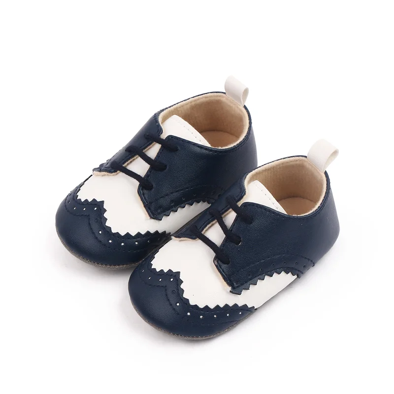 British Design Baby Leather Shoes Spring and Autumn New Soft Bottom Baby Toddler Boy Shoes manufacture