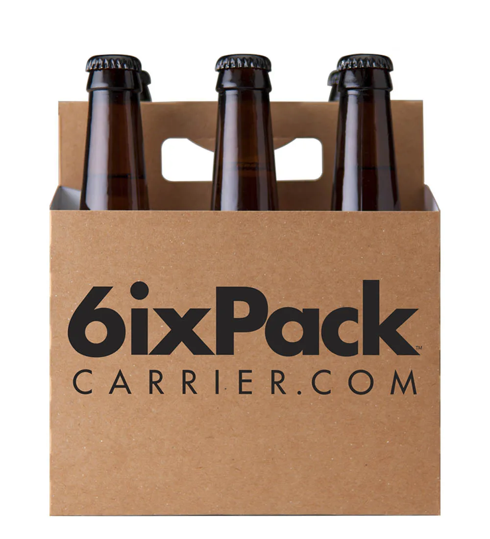 Carton de transport pour 3 bouteilles de bière épaisses avec