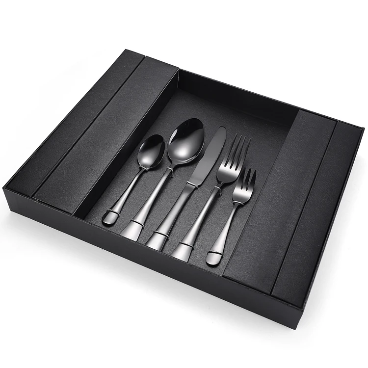 Hotel Cutlery Set Stainless Steel Gold Spoon Restaurant Utensil