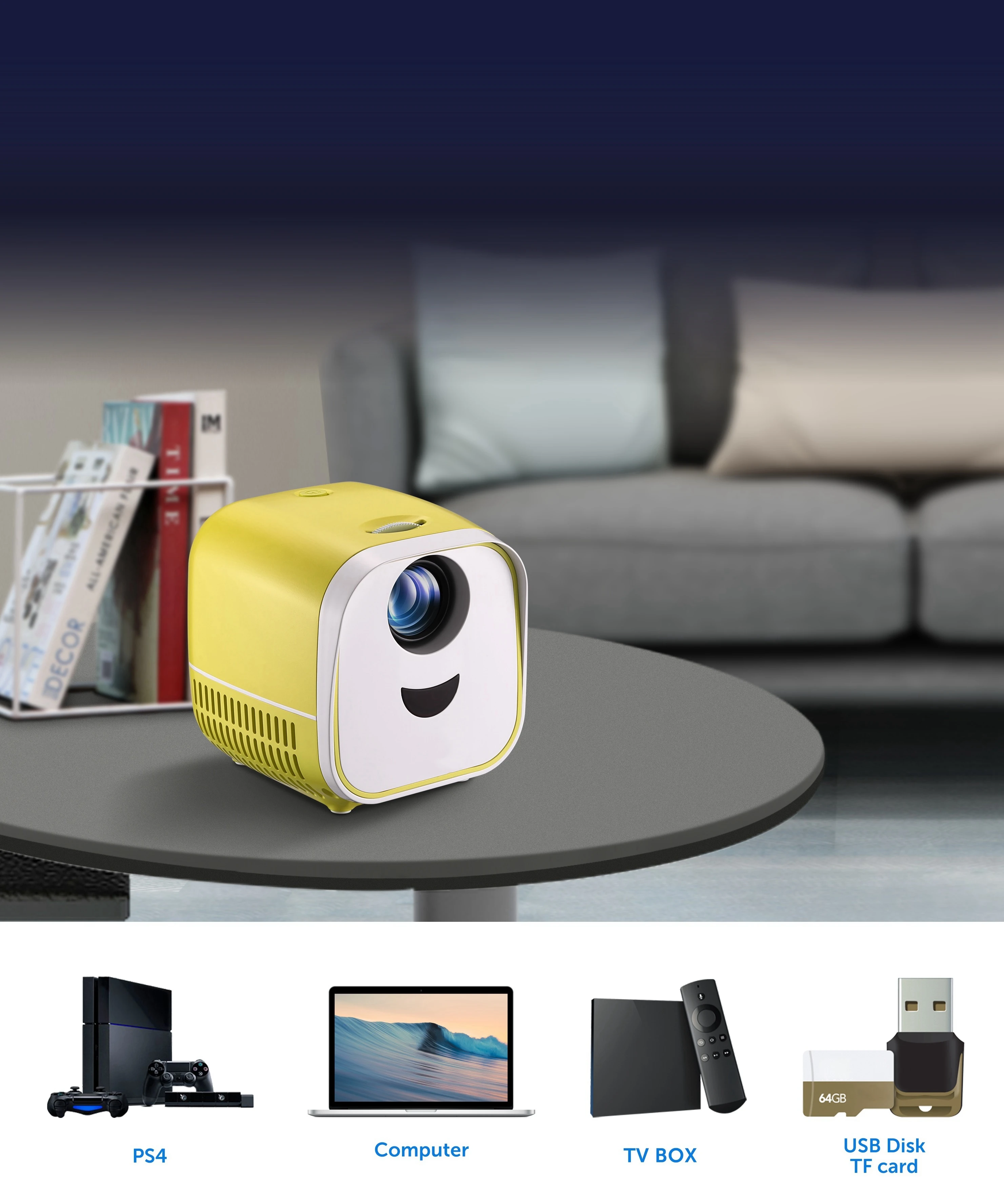 L1 Handheld Lcd Projector Has Usb TFT Hd Interfaces Mini Pocket Projector for Home Theater
