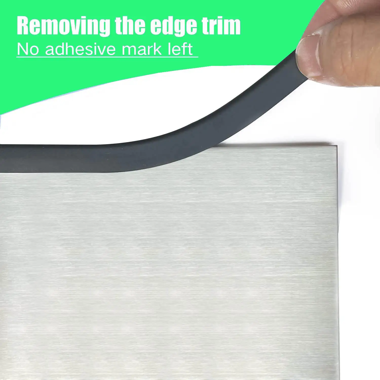 Self-Adhesive Rubber Edge Trim, Edge Protector for Sheet Metal, EPDM Material, Fit 1/16"(1.6mm)