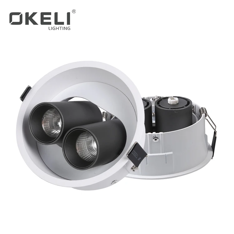 Новый стиль алюминиевый корпус лампы OKELI Hotel с регулируемым углом 5 Вт 2*5 светодиодный прожектор