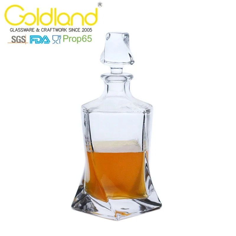 Custom Crystal Whiskey Decanter Classic Engraved Glass Spirit Decanter Hand Cut Liquor Decanter