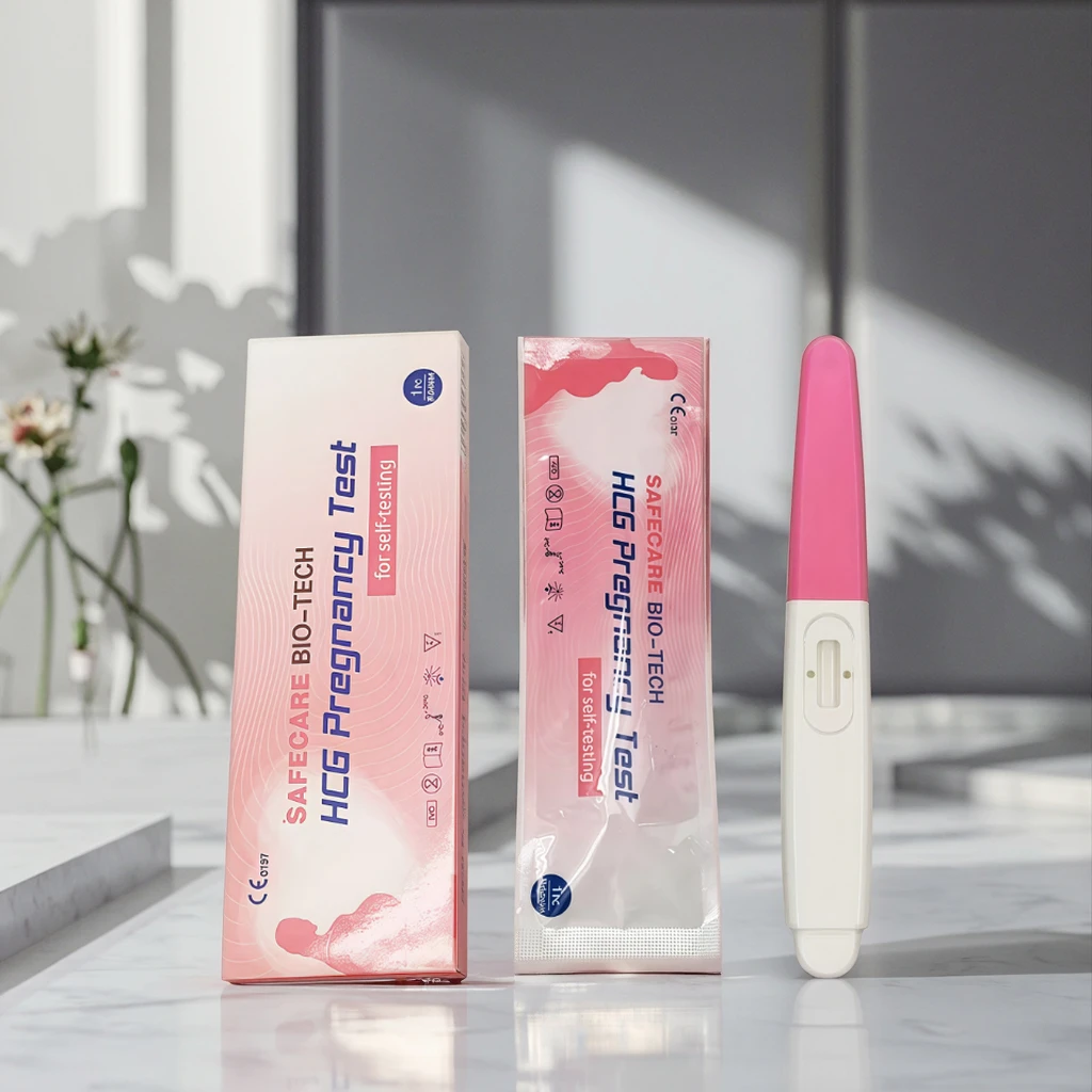 Highly Accurate Pregnancy Rapid Test Kit for Early Detection 99% Reliable Multipack Pathological Analysis Equipment Model HCG