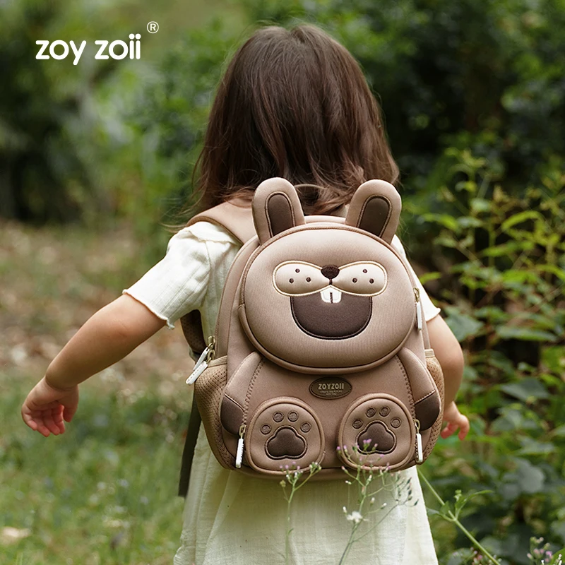 Cute Fox Bear Toddler Backpack - Lightweight Kids Bag With Adjustable Straps, 10x6x12 Inch For Preschool & Travel