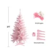 90CM pink pointed PVC with light