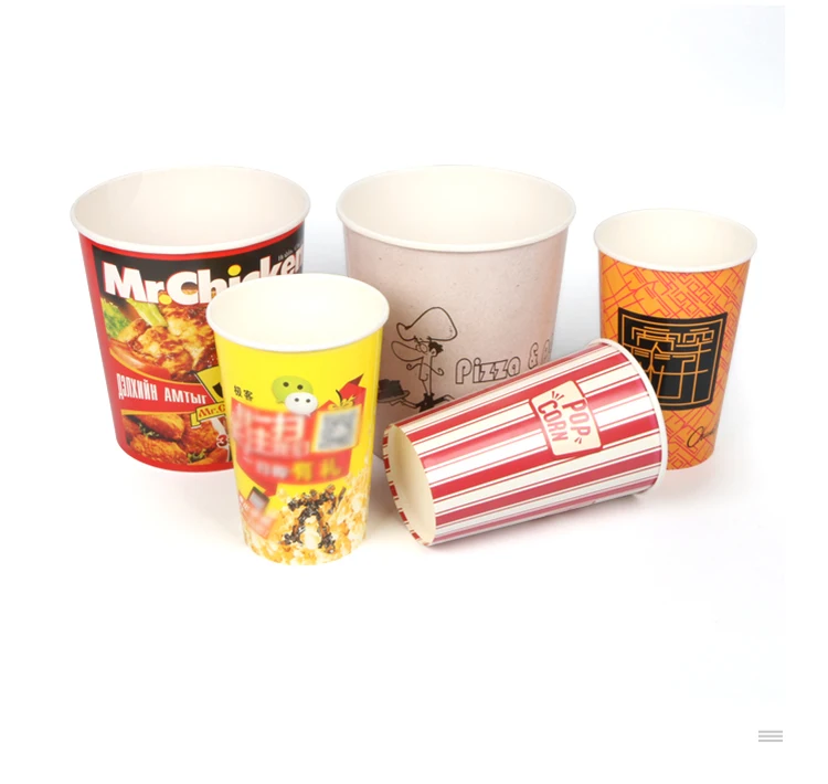 product 70oz 85oz popcorn bucket custom logo printed paper food packaging tub for party movie theater fast food-9