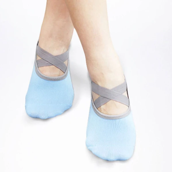 BONYPONY Combed Cotton Ladies Pilates Ballet Socks Dance Sock Slippers Women Professional Anti Slip Bandage Sports Yoga Socks