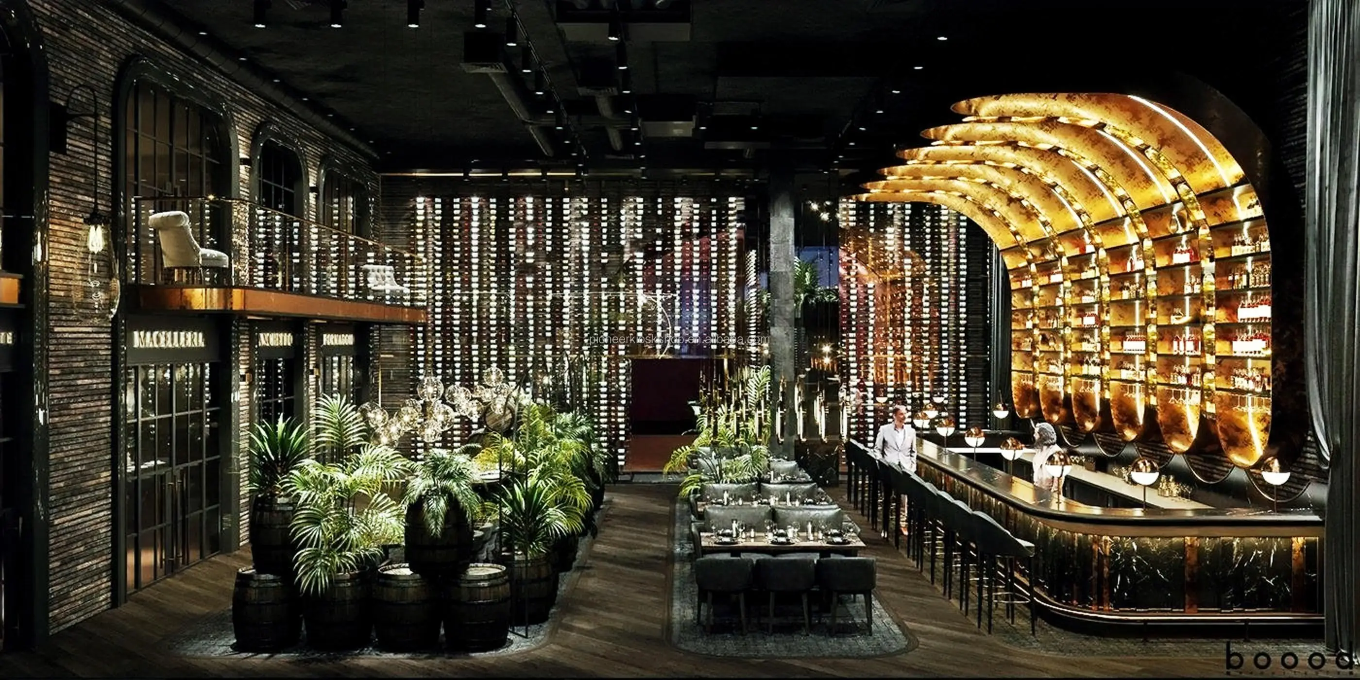 Luxury Pub Bar Design Restaurant Bar Counter Lounge Bar Commercial