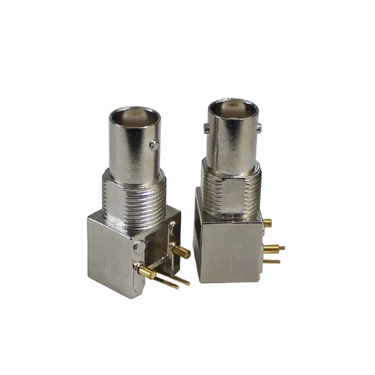 Factory Supply BNC-KWE RF Connector PCB Mount BNC Female Angle Connector