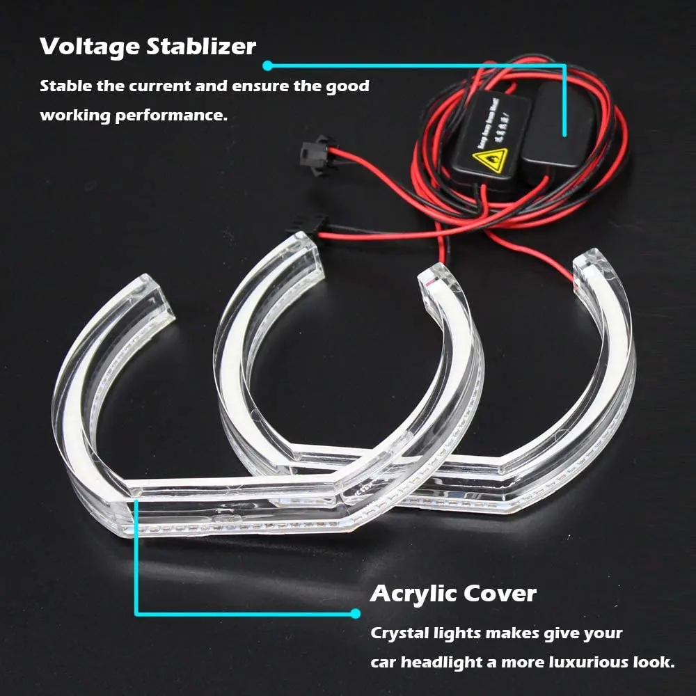 防水最新車マルチカラーハローLedエンジェルアイズrgbチェイス