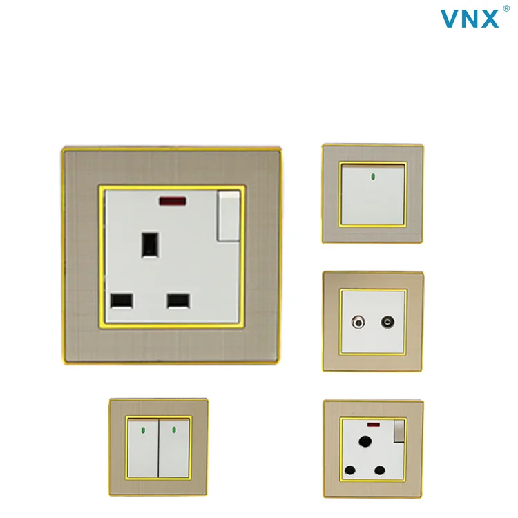 VNX Factory Professional Universal Wall Socket Electrical 250V Plug Socket Outlet Worldplug UK 13A Electrical Multi Socket Wall