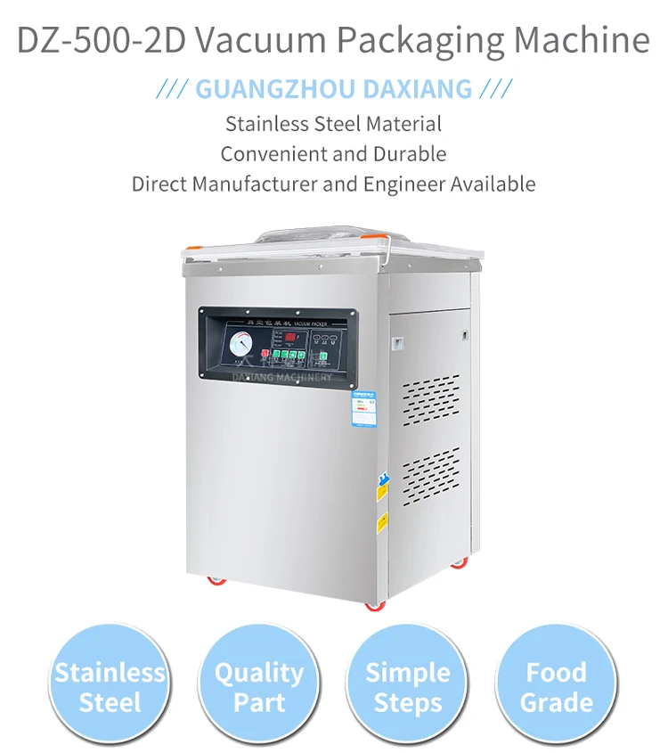 DZ-500-2D Compression Packaging Sealing Food Vacuum Packing Machine For Clothes Pillow Blanket Cushion Quilt Down Jacket supplier