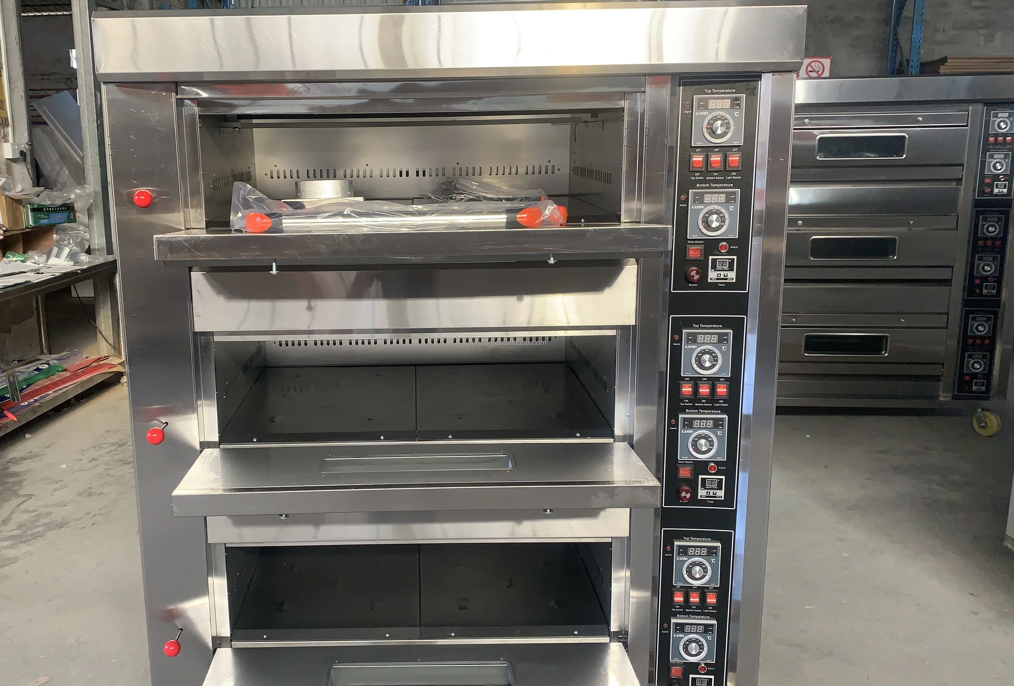 GRT-60D Electric Heavy Duty Bakery Bread Deck Oven 3 Deck 6 Trays Pizza Oven