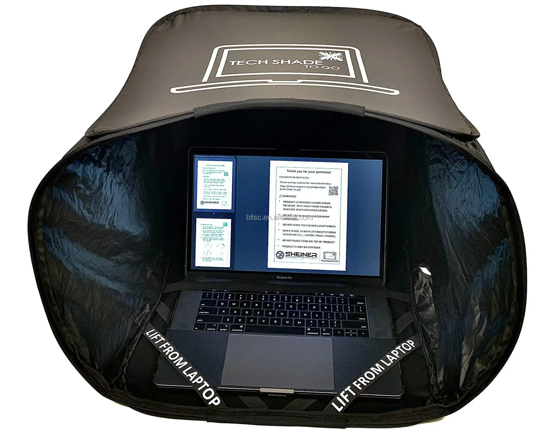 Foldable And Portable Laptop Sun Shade & Laptop Sun Shade For Working