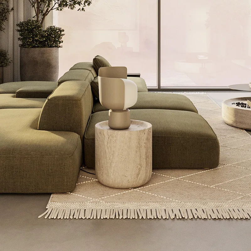 product natural stone wabi sabi travertine coffee table tables marble low marble table   for dining room dining area living room-3