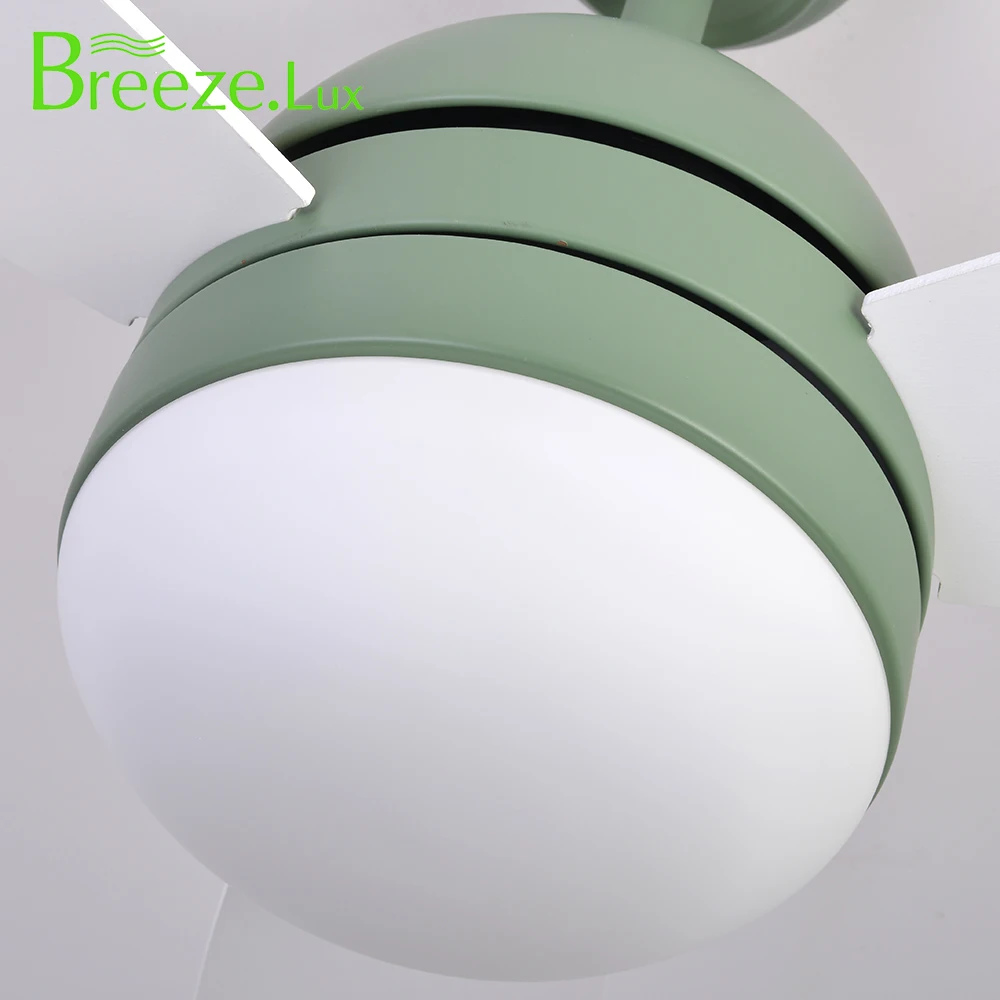 Breezelux Modern Simple Invisible 3 Blades 42 Inch LED Remote Control Ceiling Fan Light