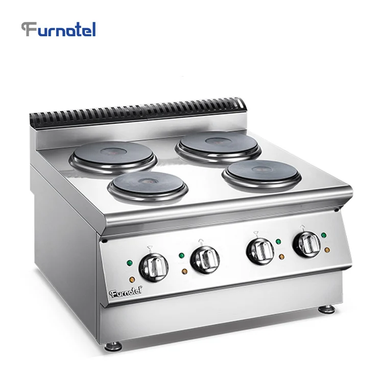 Furnotel X Series Stainless Steel Heating Electric Cooking Range 4 Hot
