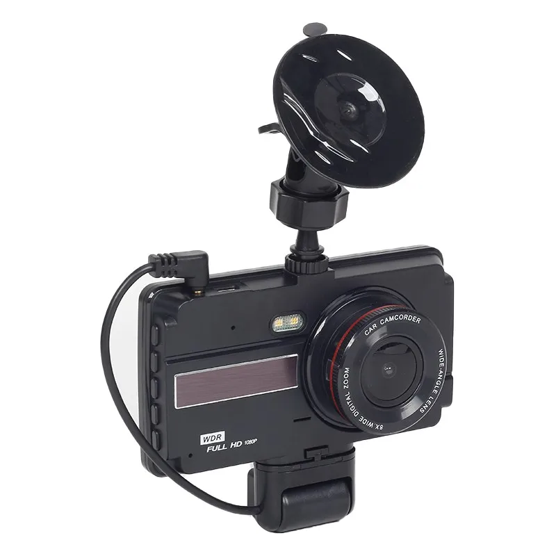 Dual Lens Car Video Recorder FHD 1080P Dual Camera Car Black Box Night Vision Wide Angle Car DVR Driving Recorder