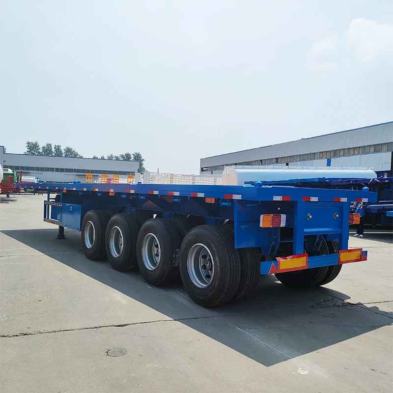 2024 Factory 3 Axle 40ft Container Semi Trailer Chassis Flat Bed ...