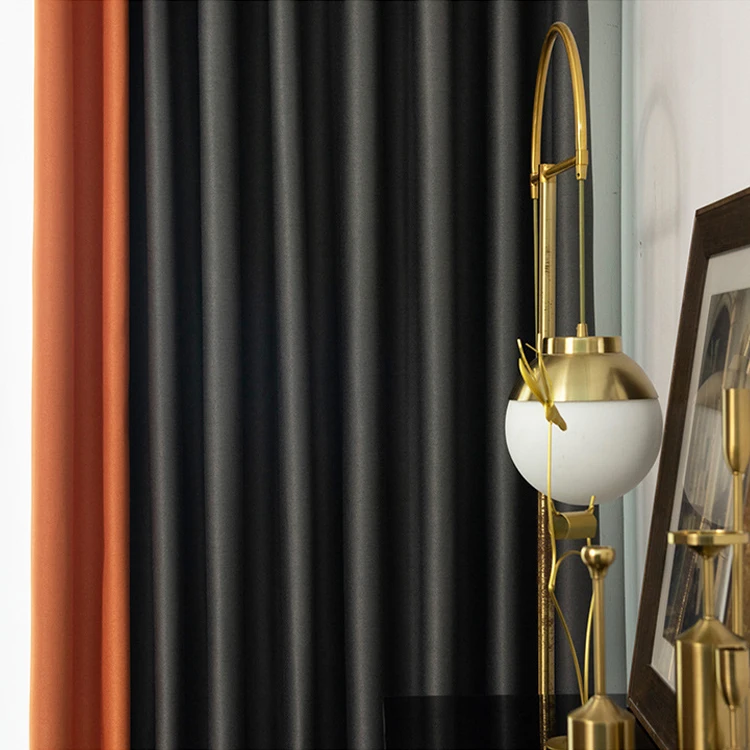 Cortinas Para Sala Living Room Tissu Rideaux Salon De Luxe Rideau Salon Cheap Black Out Linen 2441