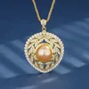 Pendentif boules dorées avec chaîne Chopin