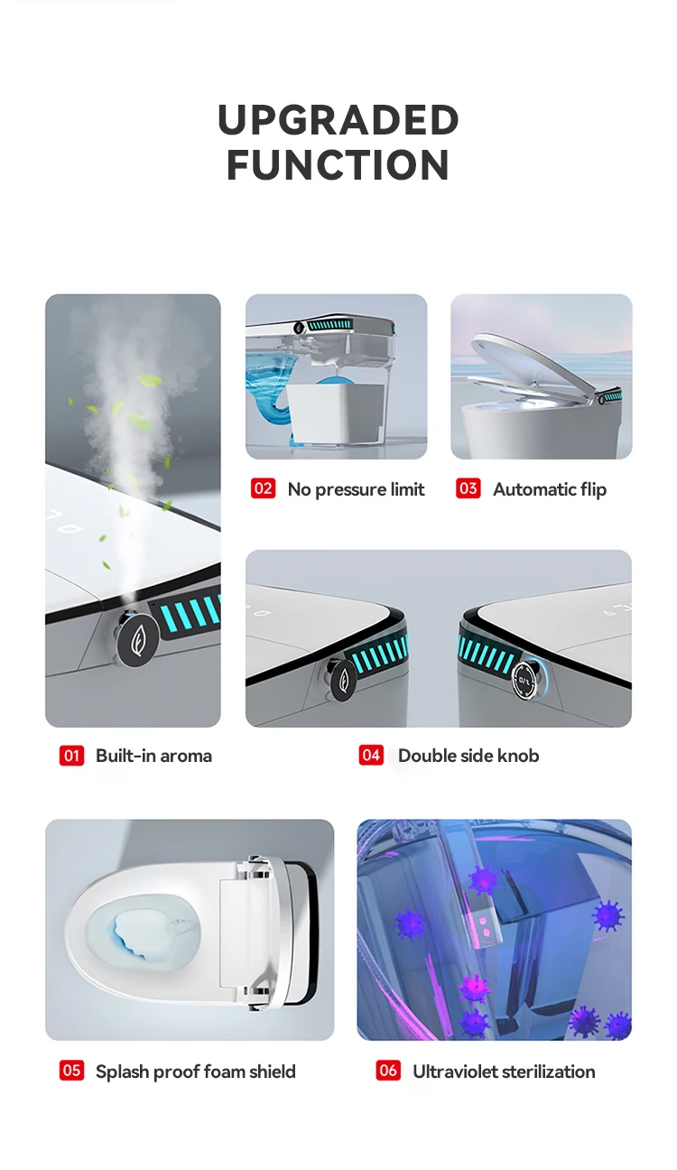 product automatic sanitary ware floor mounted creamic bathroom intelligent wc smart toilet for hotel-16