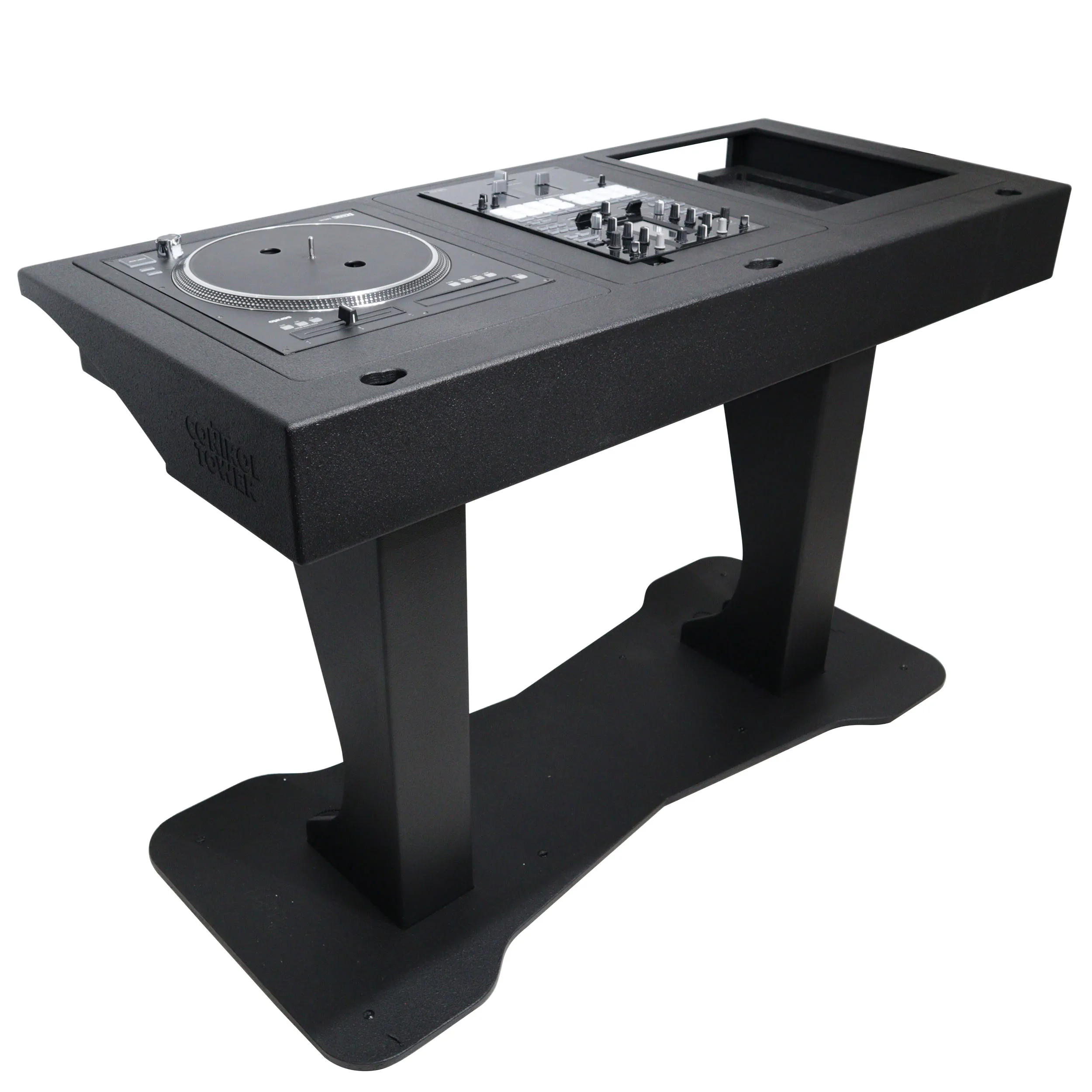 White Black Finish Dj Control Tower Dj Podium Travel Stand By Zcase For