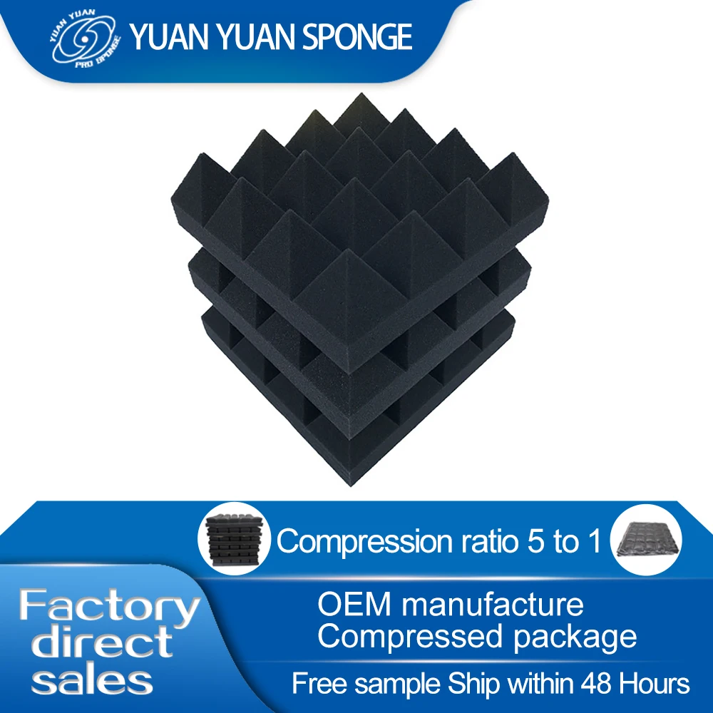 Modern Design Wholesale Acoustic Soundproof Foam Panel Board Pyramid Shape Proof