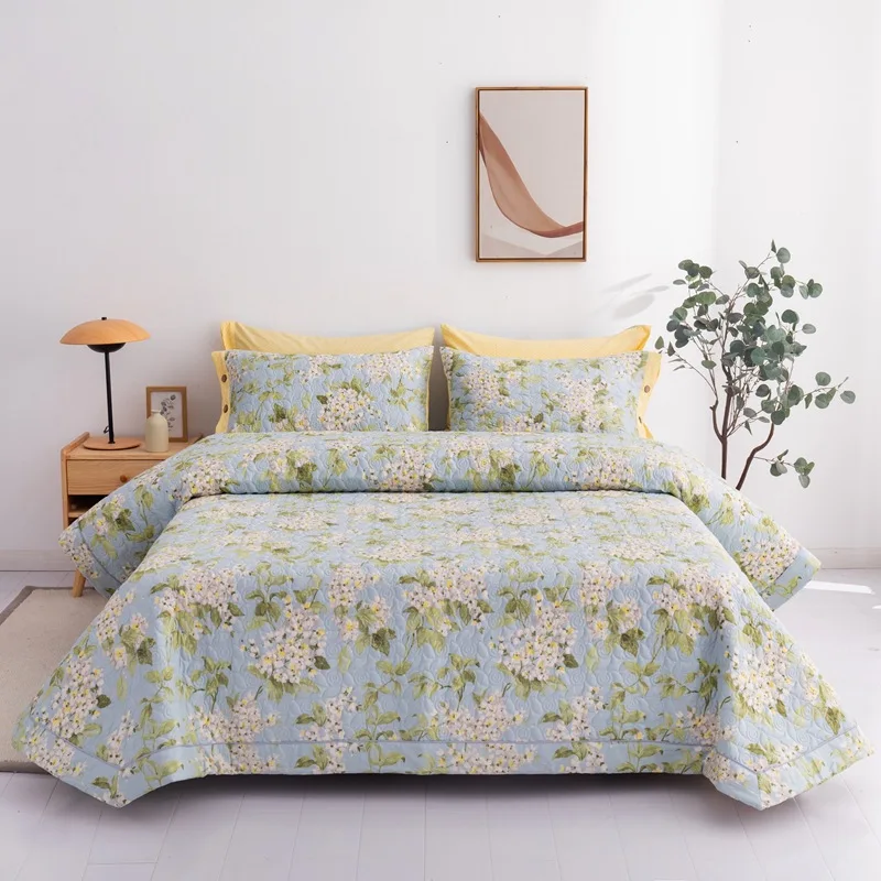 AOYATEX Spring Flower Printed Microfiber Duvet Bedding Sheet Quilt Set manufacture