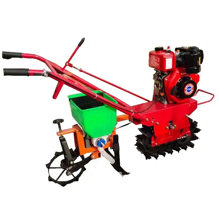 China Multi Functional Mini Cultivator Hand Power Tiller With Flip Plow
