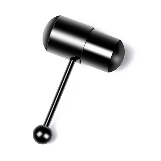 OULII Stainless Steel Vibrating Tongue Ring Barbell Tongue Piercing ...