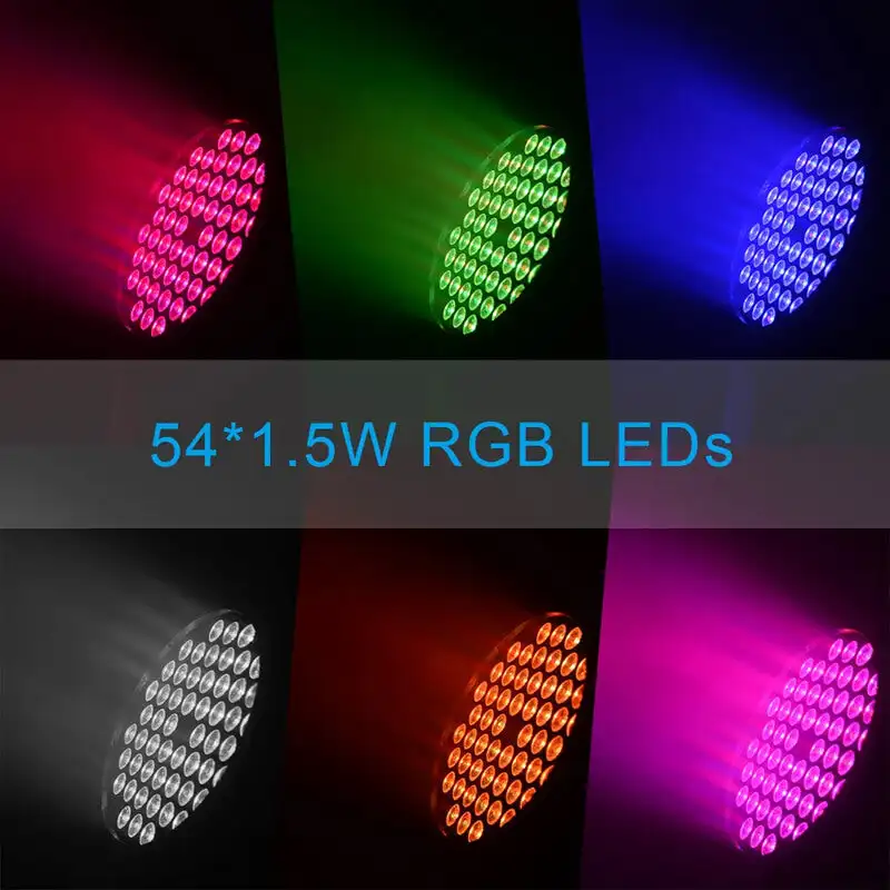 Big Dipper LPC008S 54Pcs 1.5W LED Stage Par Light for Disco Bars