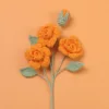 Snow Five3Head Barbie rose branch-Orange