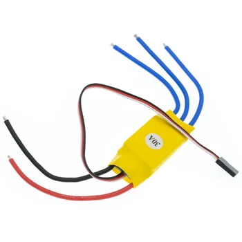 ICQUANZX Contrôleur De Vitesse 30A Sans Balais RC – ESC Pour Bateau, Hélico, T-Rex 450 V2, BEC 5V/1.5A
